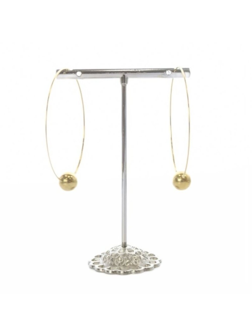 Celine Phoebe Philo Era Hoop Earrings for Both Ears Gold - Picture 5 of 6